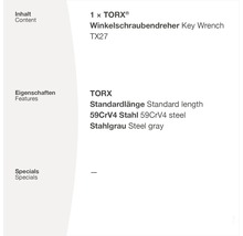 Winkelschraubendreher TX27 TORX 72199-thumb-1