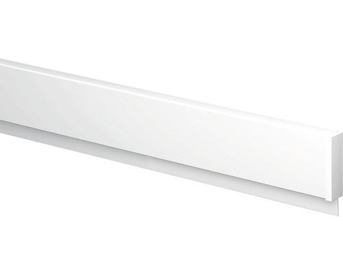 Weiß lackierte Sockelleiste