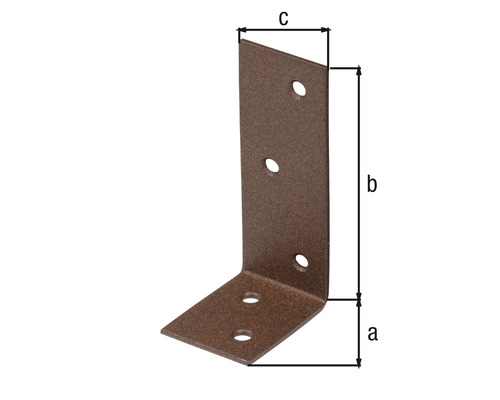 Winkelverbinder mit Abmessungen a, b und c