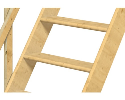 Holztreppe mit Stufen