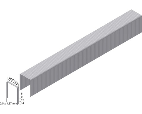 Drahtklammern für Tacker, Länge 10,6 mm