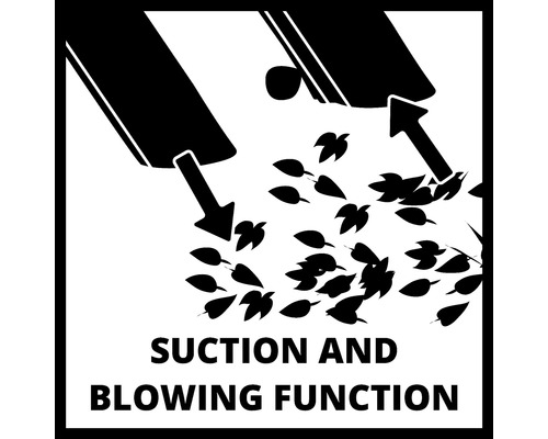 Symbol für Saug- und Blasfunktion