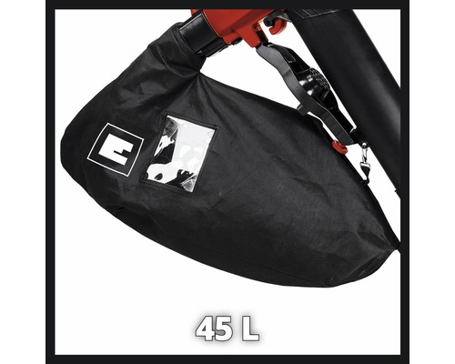 Auffangsack mit 45 Liter Fassungsvermögen für einen Laubsauger