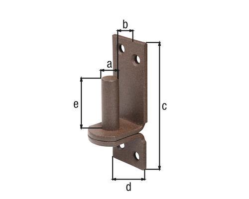 Torbandeisen mit Abmessungsangaben