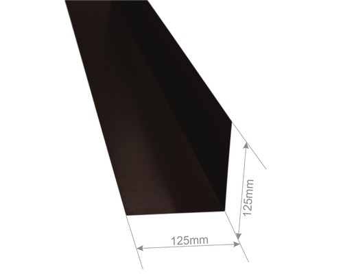 Winkelprofil mit einer Größe von 125x125 mm.