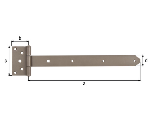 Torband mit Maßangaben