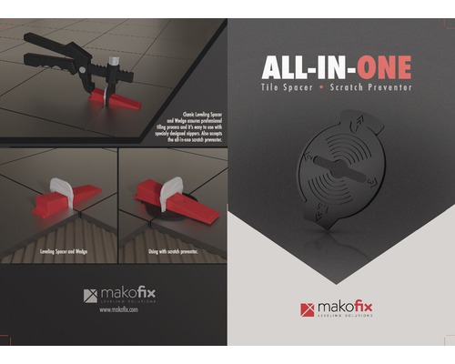 All-in-One Fliesen Nivelliersystem mit Zange und Kratzschutz von Makofix