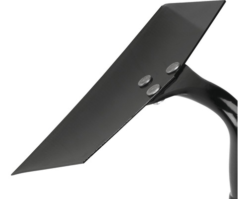 Hackblatt aus Stahl mit Befestigung