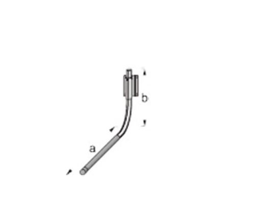 Skizze eines Rohrs mit angeschlossenem Teil