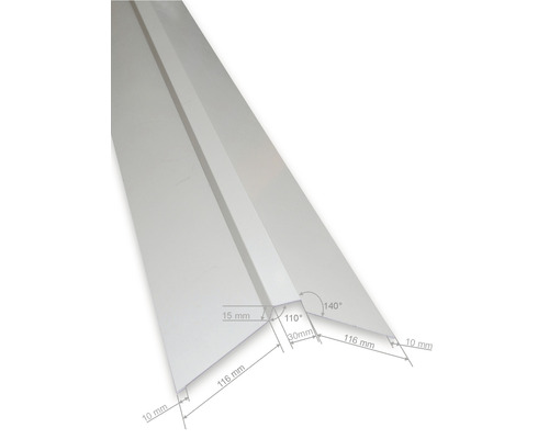 Detailansicht eines Kantenschutzprofils mit Maßangaben