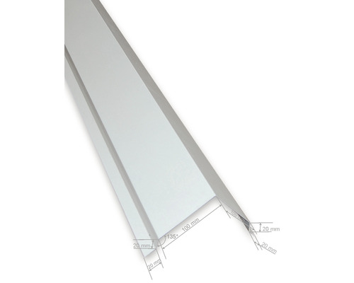 Winkelprofil mit Maßangaben