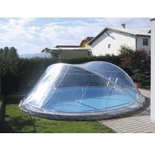 Pool Abdeckung Planet Pool Cabrio Dome transparent für schmalen Handlauf Ø 450 cm-thumb-1