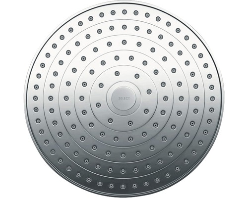 Runde Duschbrause mit mehreren Strahlarten