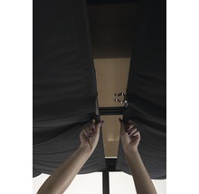 Pavillon SOJAG Castel 12x14 mit Moskitonetz 410 x 345 cm bronze