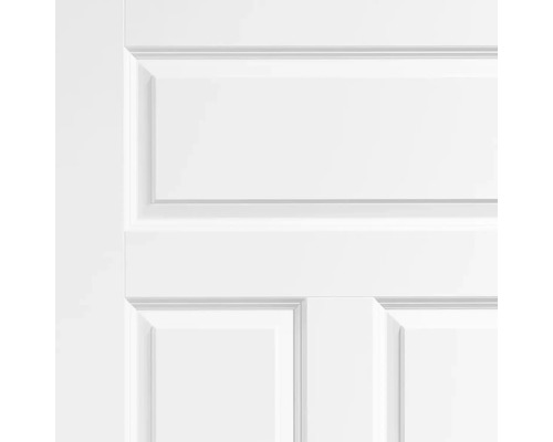 Detail einer weißen Innentür mit Kassetten