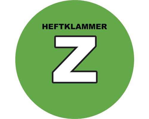 Symbol für Heftklammer Typ Z