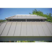 Pavillon SOJAG Messina 12x16 inkl. Moskitonetz 473 x 353 cm champagner