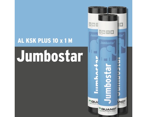 Quandt Bitumen Kaltselbstklebebahn Jumbostar AL KSK Plus 10 x 1 m Rolle = 10 m²