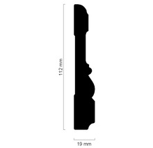Profilleiste mit den Maßen 112 mm x 19 mm