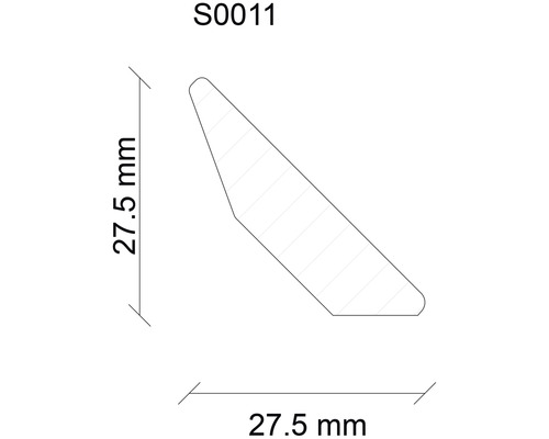 Abmessungsprofil S0011 mit 27,5 mm