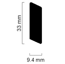 Profilleiste mit den Maßen 33 mm x 9,4 mm