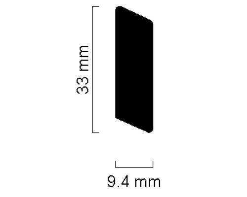 Abmessungen: 33 mm x 9,4 mm