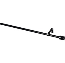Gardinenstangen Set ausziehbar Zylinder schwarz 200-300 cm Ø 13/16 mm-thumb-2