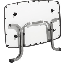 Unterseite eines Klapptisches mit Metallgestell