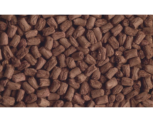 Nahaufnahme von Holzpellets