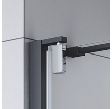 Seitenwand für Drehtür Breuer Europa Design 100 cm Anschlag rechts Dekor Terrazzo Weiß Profilfarbe schwarz-thumb-3