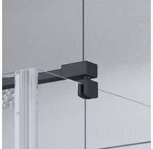 Seitenwand für Drehtür Breuer Europa Design 100 cm Anschlag rechts Dekor Terrazzo Weiß Profilfarbe schwarz-thumb-4