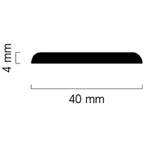 Profilleiste, 4 Millimeter hoch, 40 Millimeter breit