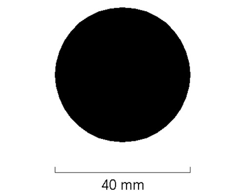 Kreis mit einem Durchmesser von 40 Millimeter