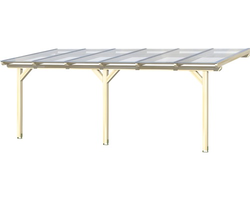 Holz Carport mit transparentem Dach