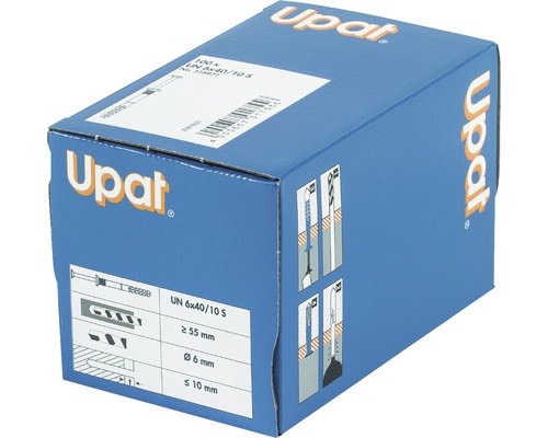 Verpackung Upat Universaldübel UN 6x40/10 S, 100 Stück