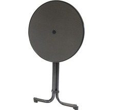 Runder Klapptisch mit Metallgestell