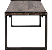 Couchtisch mit Tischplatte aus Holz und Metallgestell