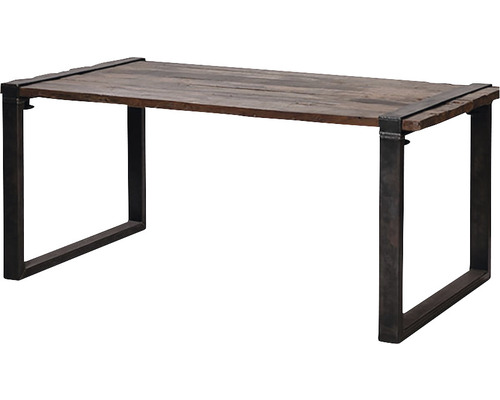 Esstisch mit Holzplatte und Metallbeinen
