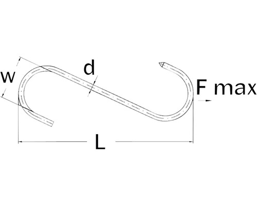 Grizef S-Haken-Fleischhaken Aus Edelstahl – 250 X 6 Mm – 4er-Pack – Für Metzger, Jäger & BBQ – Rostfrei & Stabil