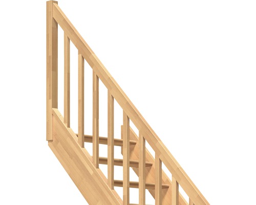Holztreppe mit Geländer