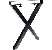 Tischgestell aus Stahl in X-Form