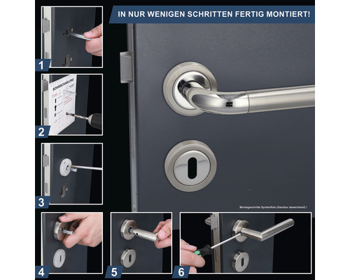 Montageanleitung für eine Türklinke