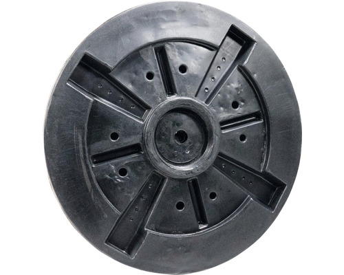 Schwarzer Pumpendeckel aus Kunststoff