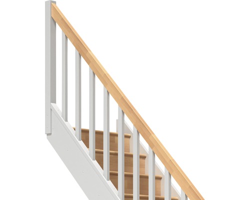 Treppe mit Geländer und Stufen