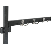 Garderobenständer VEBA mit Haken 100 cm Metall schwarz