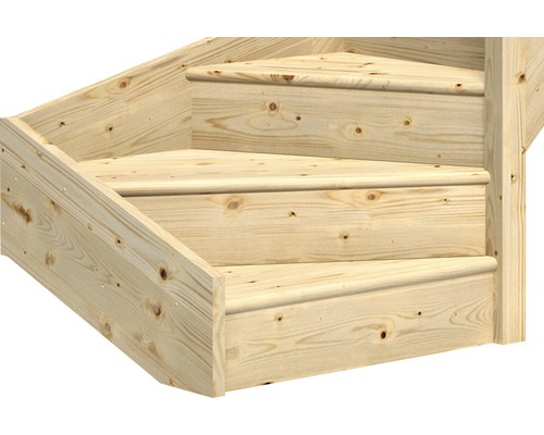 Holztreppe Detailansicht