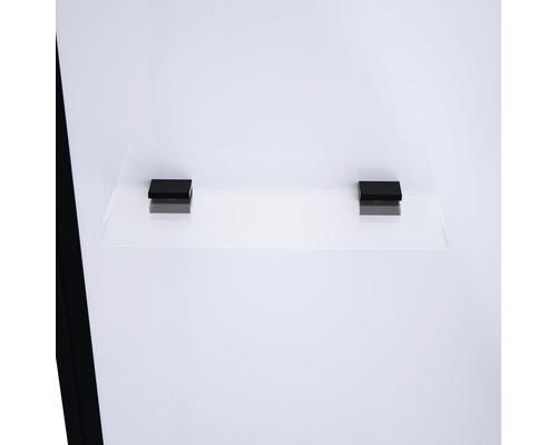 Klarglas-Ablage mit Halterung im Duschbereich