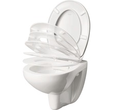 Wand-Tiefspülklosett mit WC-Sitz