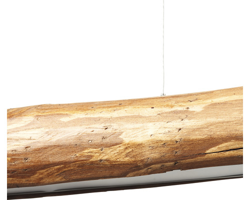 Hängelampe aus Holzstamm