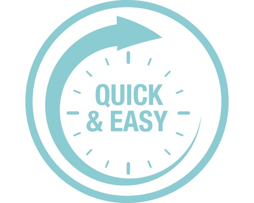 Symbol für schnelle und einfache Anwendung